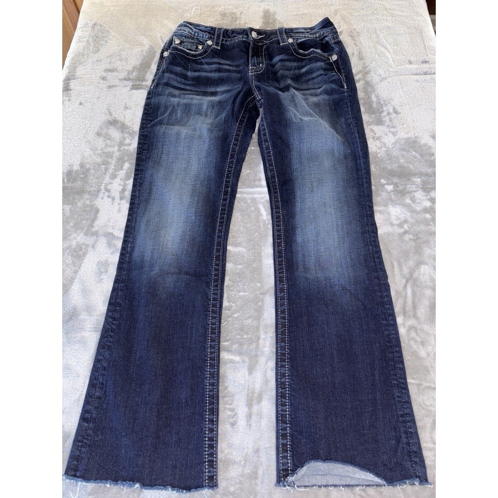 Miss Me Women's Boot Cut Jeans - Dark Blue